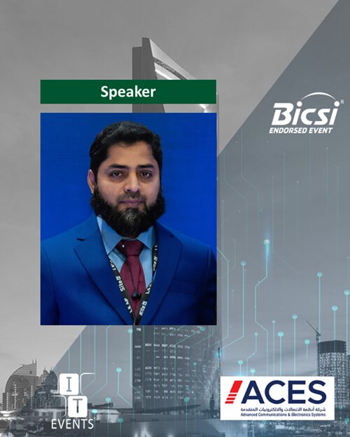 DICE KSA BICSI event by ITEVENTS Mohamed Zahid Ali